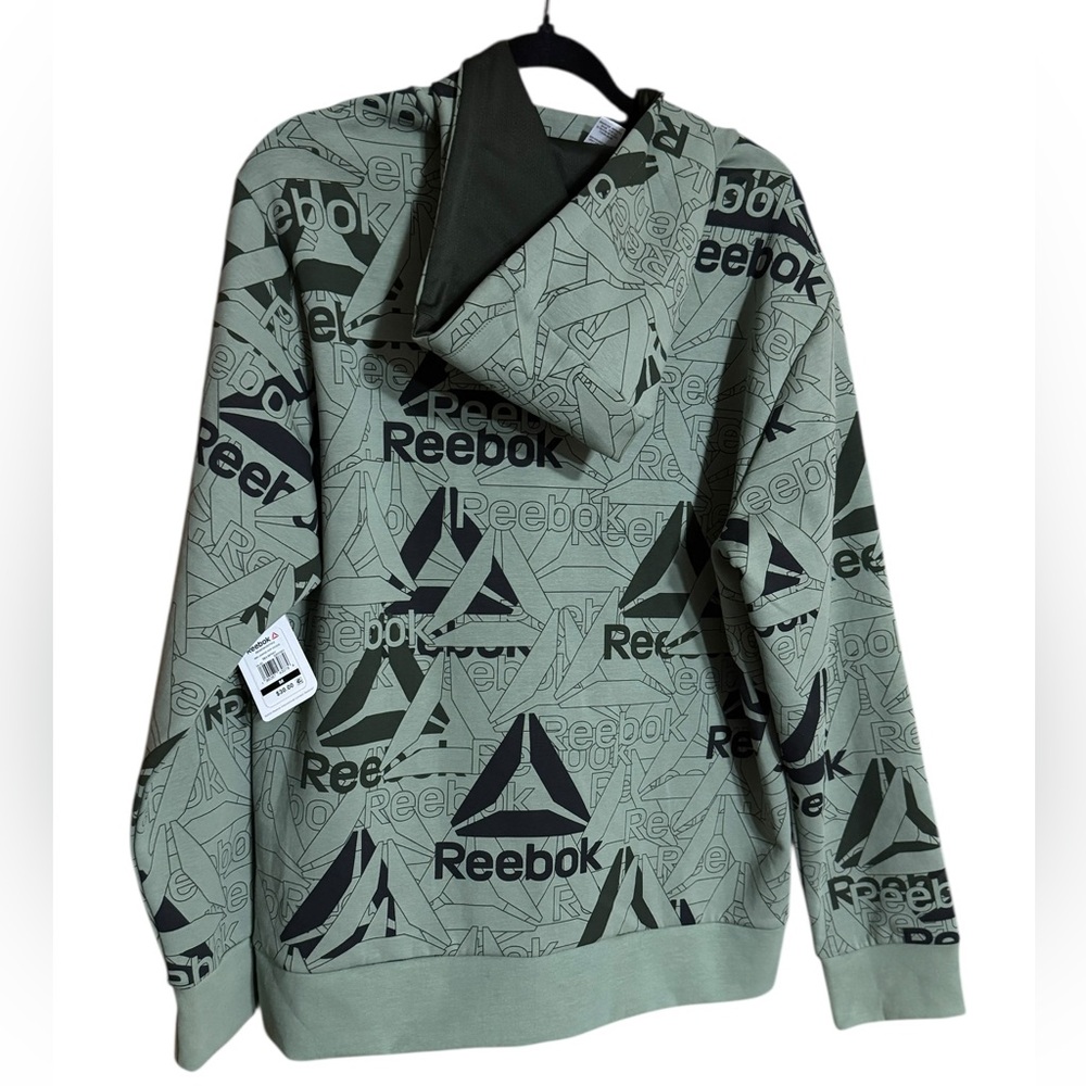Reebok Men’s Unwind Hoodie Sz M New With Tags. Color is Sea Spray (green) - Picture 10 of 13